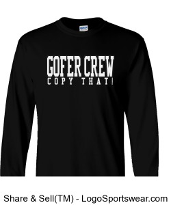 GOFER Crew Long Sleeve Tee Design Zoom