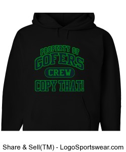 Property of GOFERS Crew Hoodie Design Zoom
