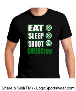 Eat Sleep Shoot Tee Design Zoom